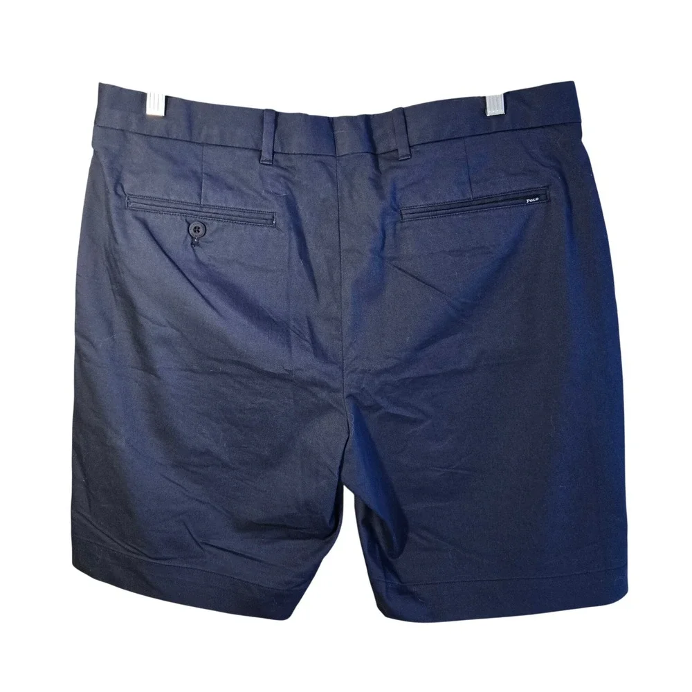 Polo Ralph Lauren Mens Navy Blue Performance Golf Tailored Fit Shorts‎ Size 33